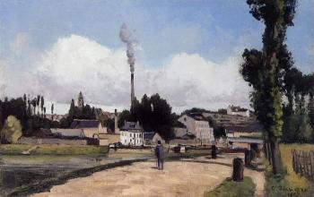 Camille Pissarro : By the Oise at Pontoise